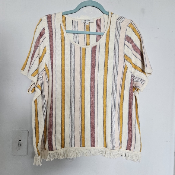 NWT Madewell Blakley Stripe Sweater Tee | 2X - Picture 3 of 6